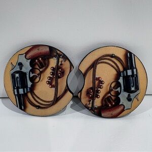 2pcs Car Coasters, Accessories, Decoration